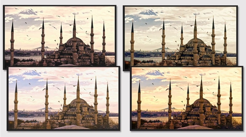 color grading examples