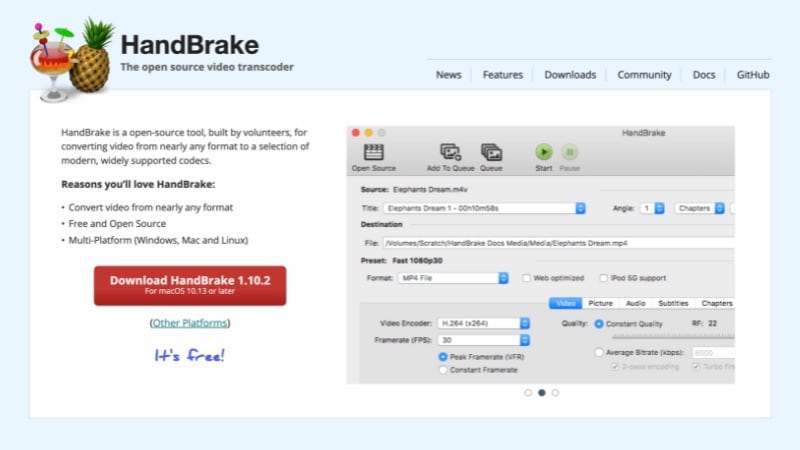 convert vob to mp4 with handbrake