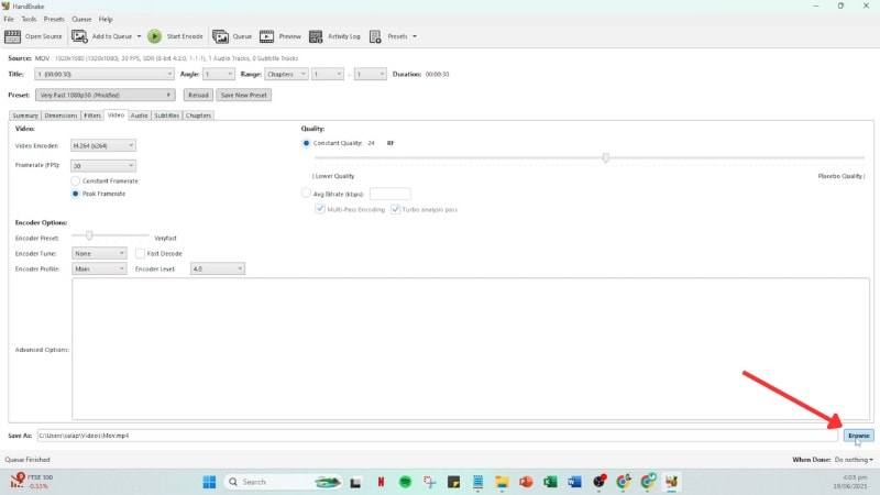pick a save location