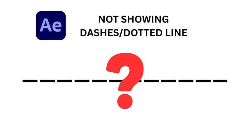 path in ae not showing dash