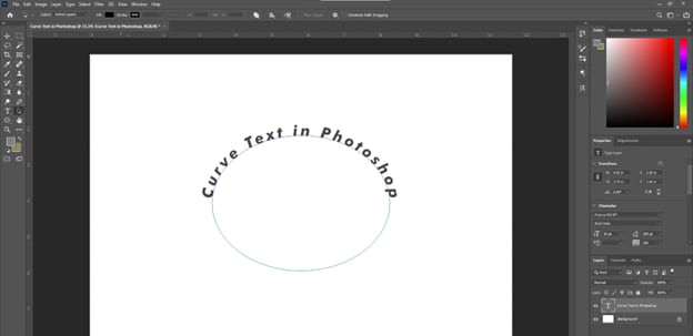 photoshop ellipse change