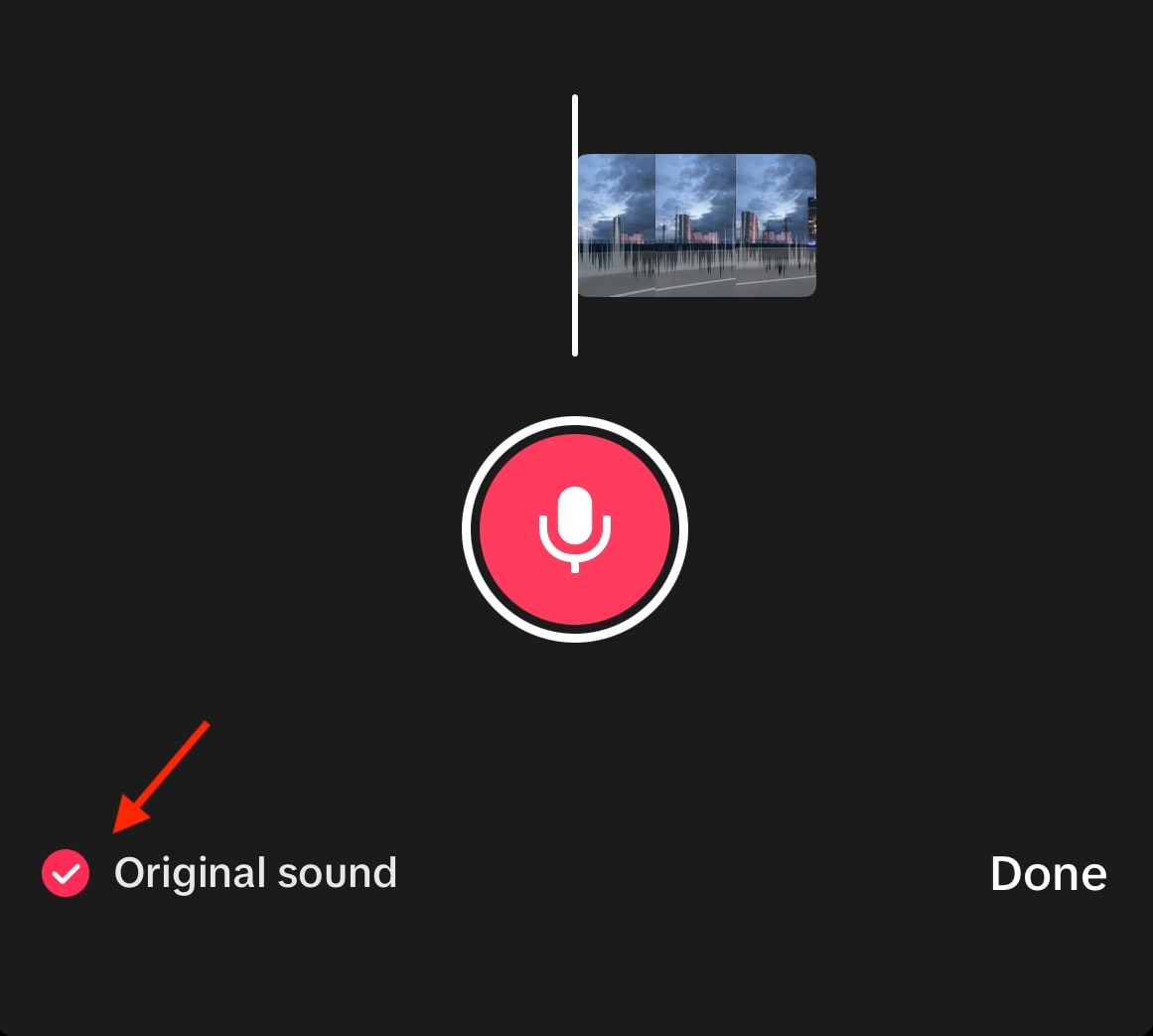 checklist keep original sound