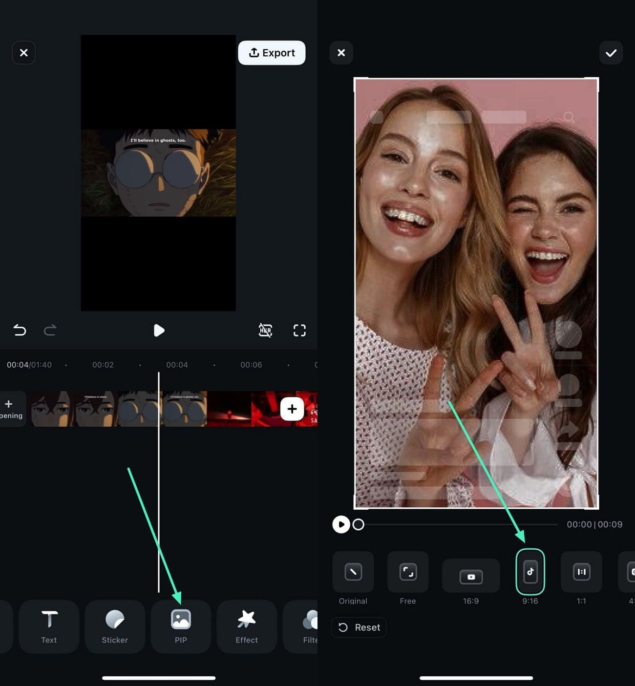 select pip add video