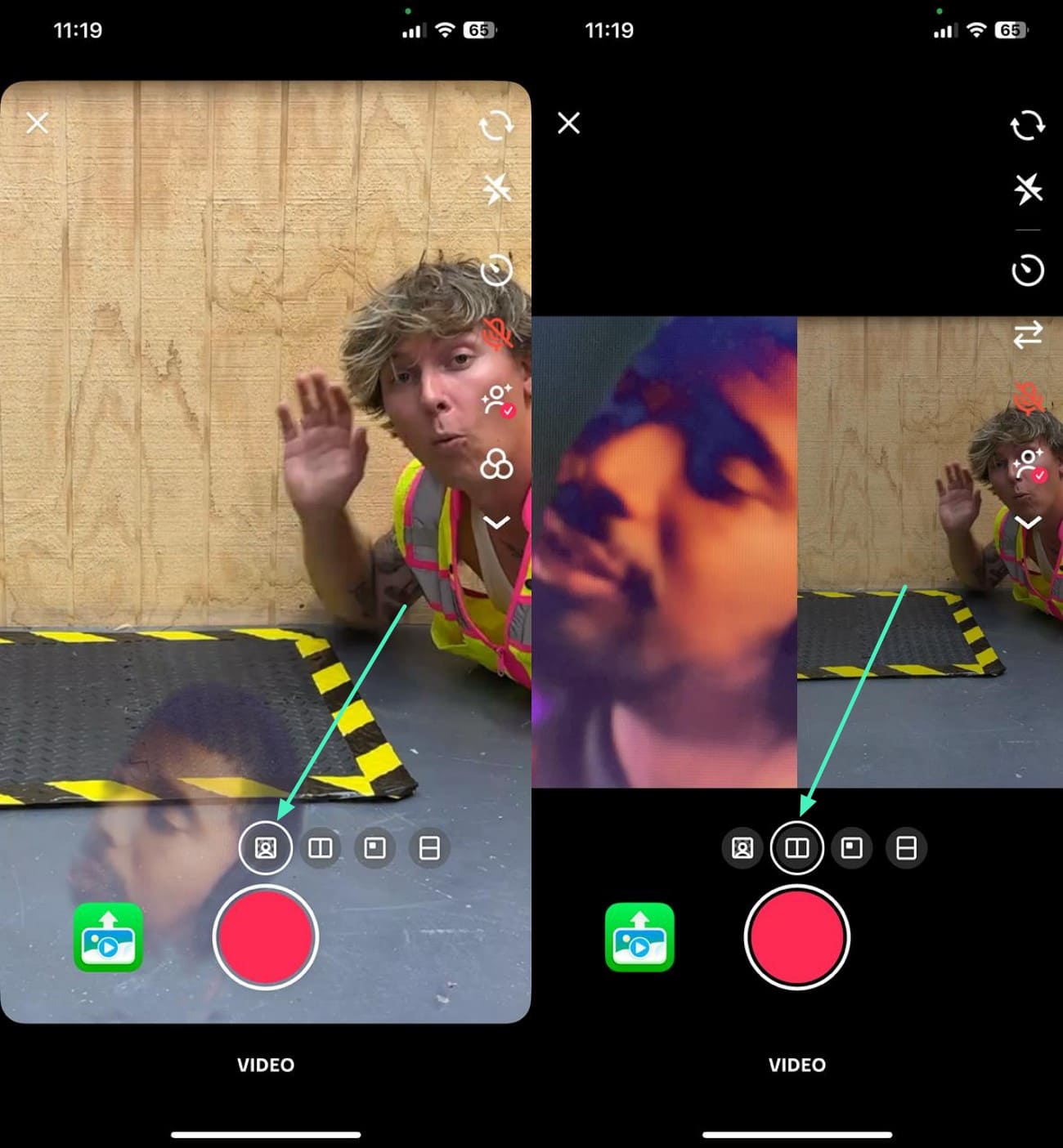 choose overlay or side