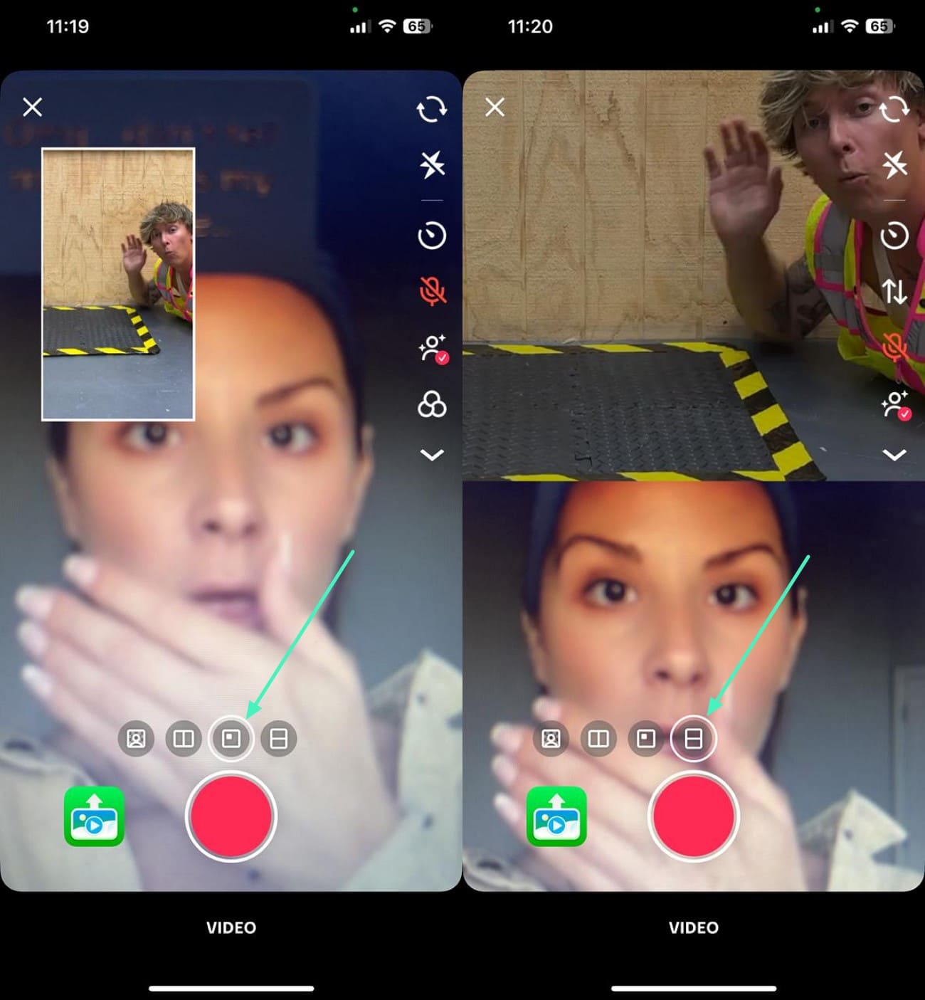 select layout option