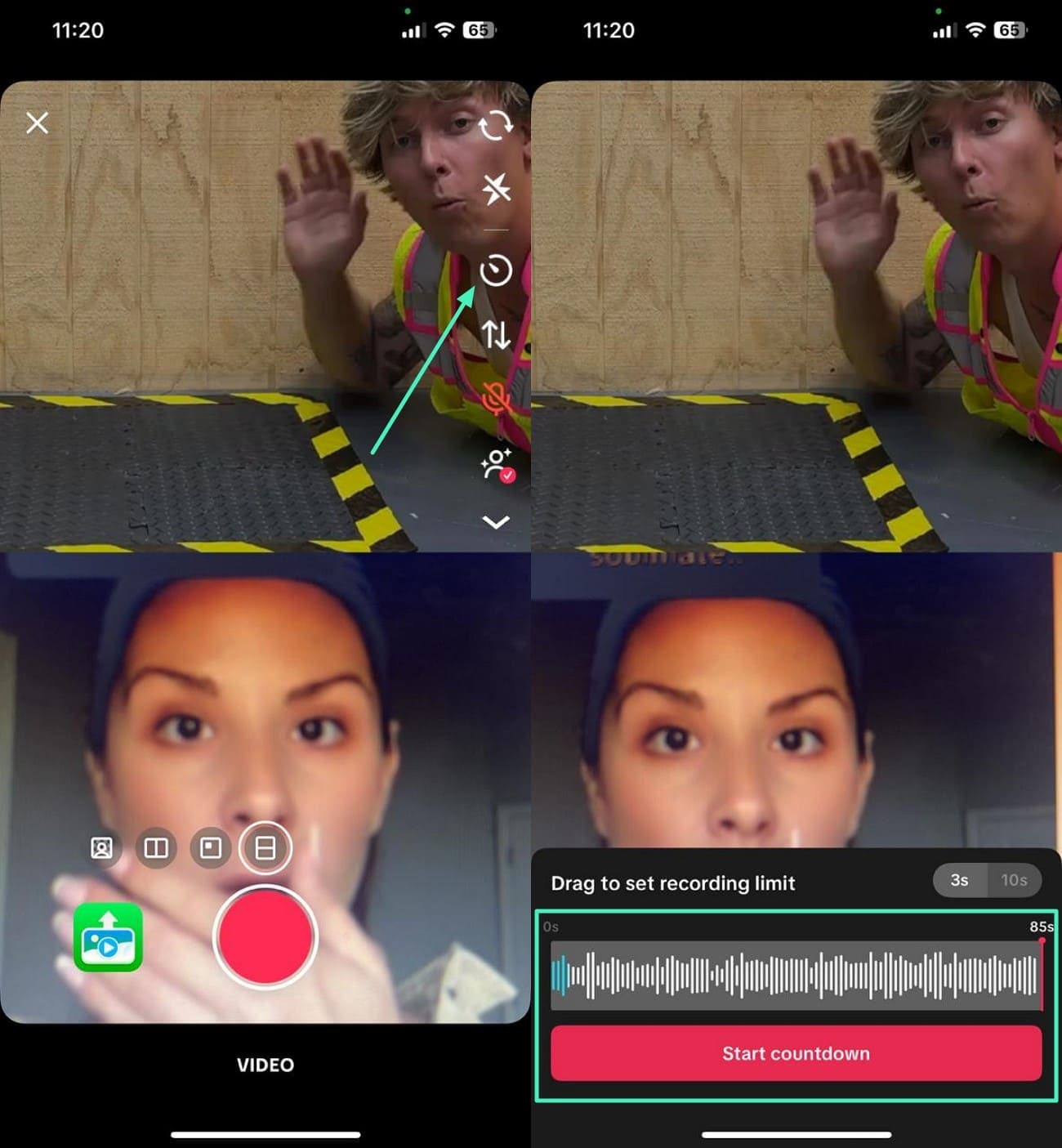 adjust duration of duet