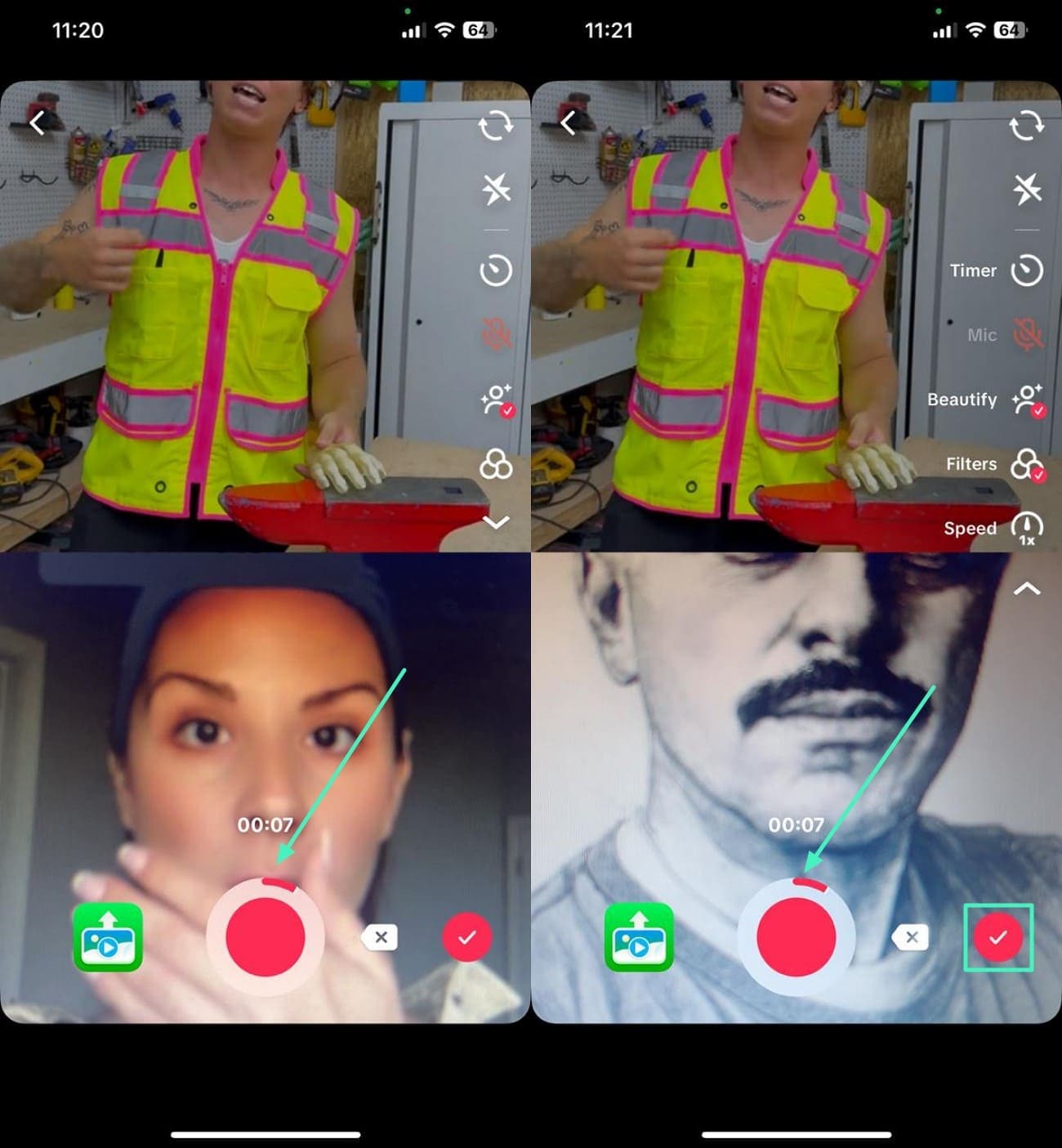 start and stop recording