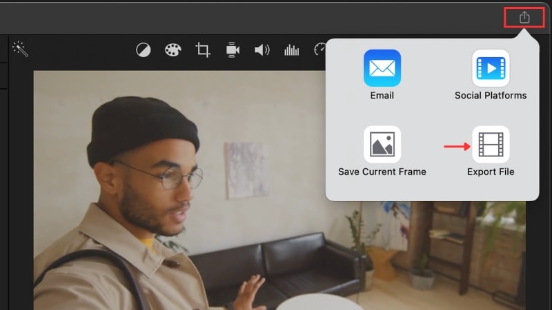 export and share