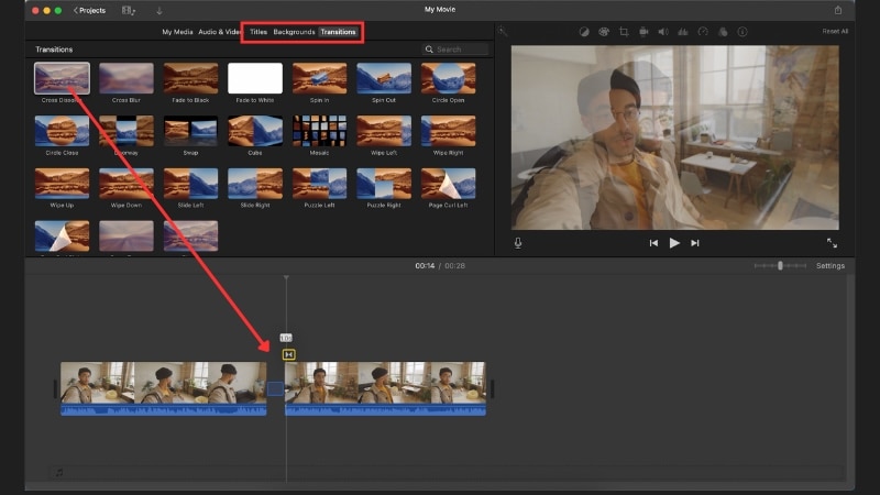 ajouter des transitions et des titres