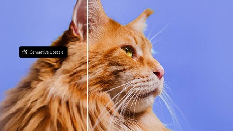 Photoshopの生成アップスケール