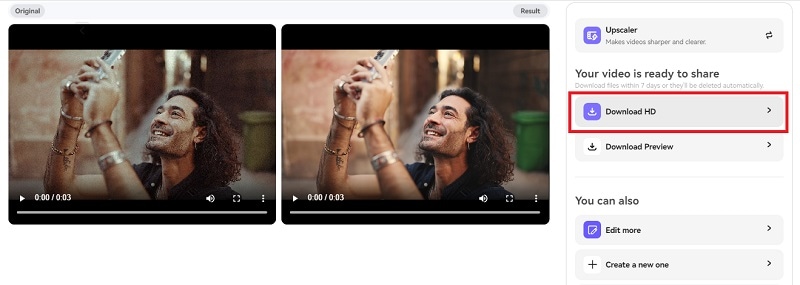 download the enhanced video