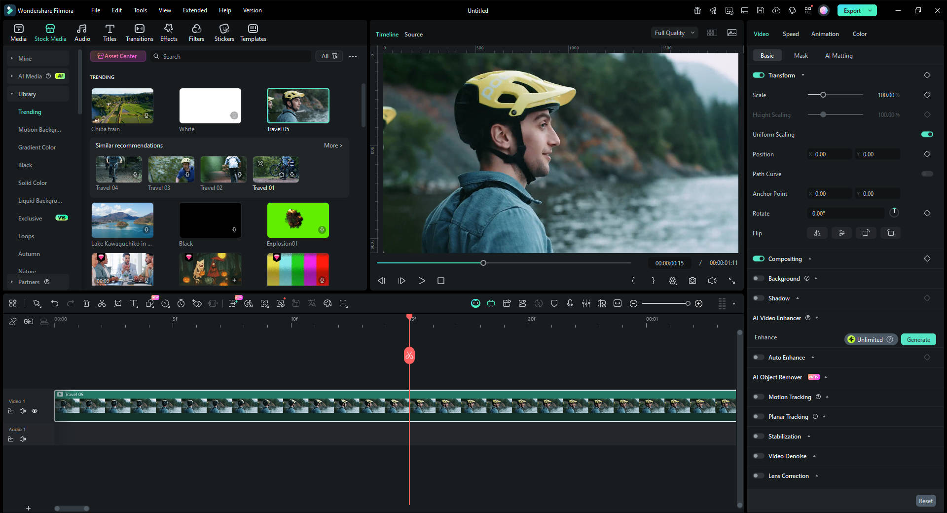 Importer une vidéo dans Filmora