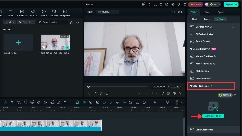 apply ai video enhancer