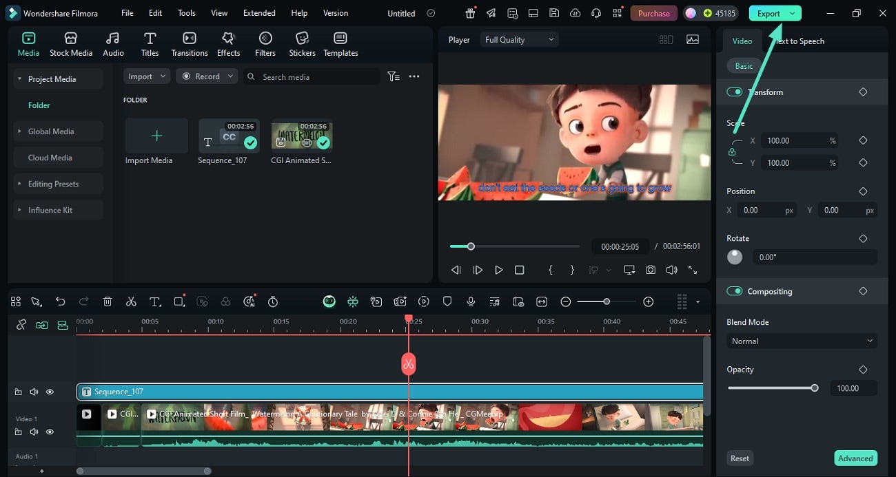review results export video