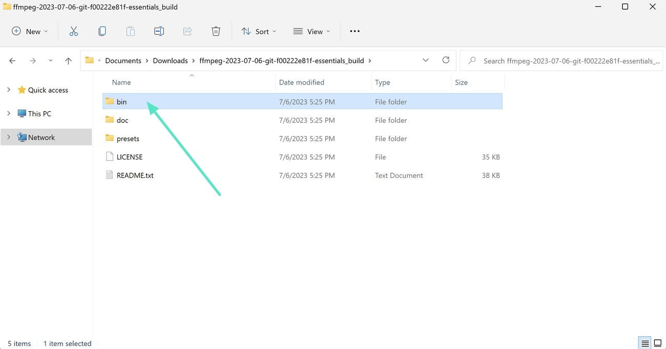 copy bin folder directory