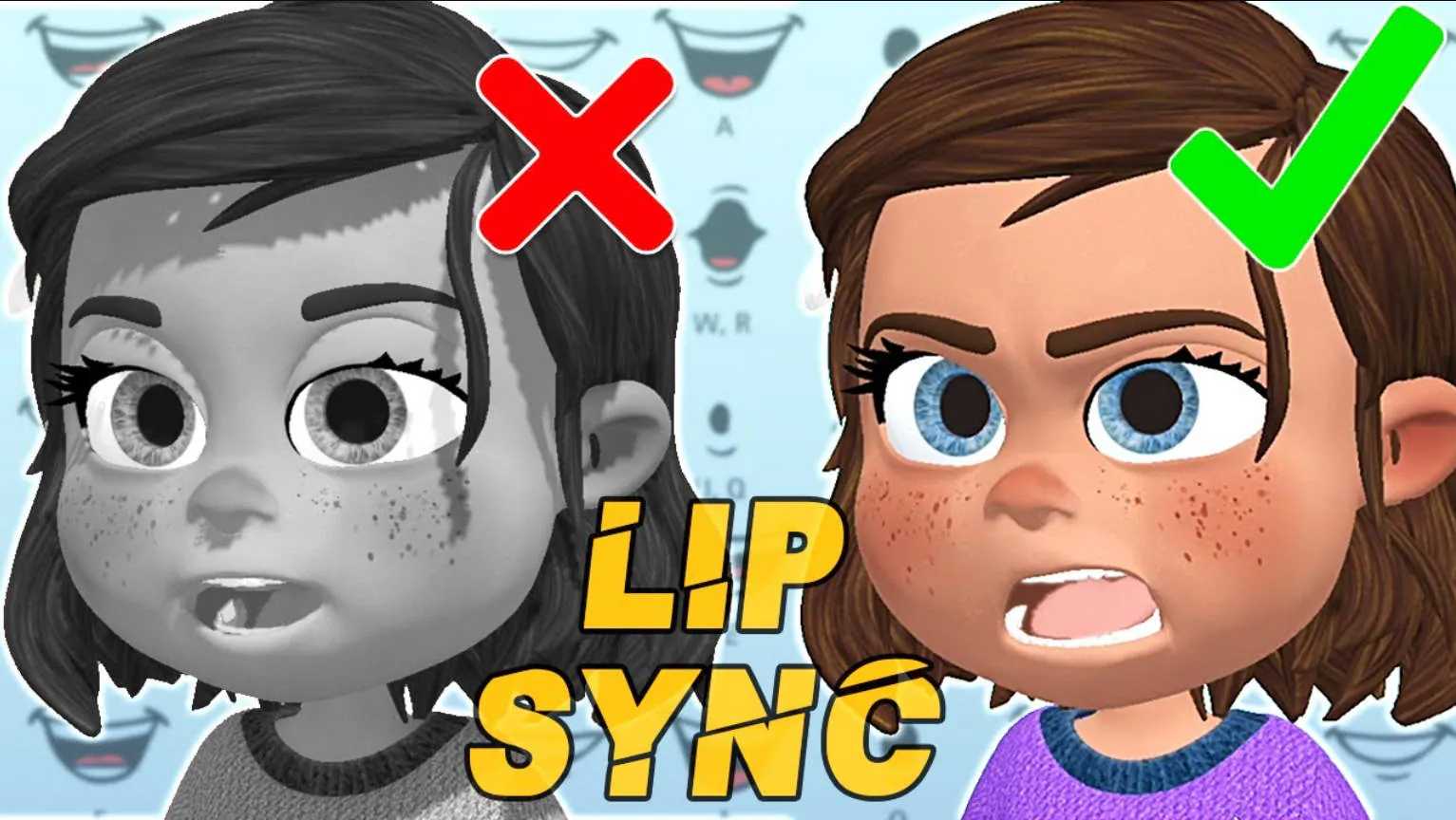 make lip sync animation more realistic