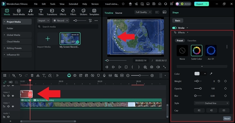add effects and customize it