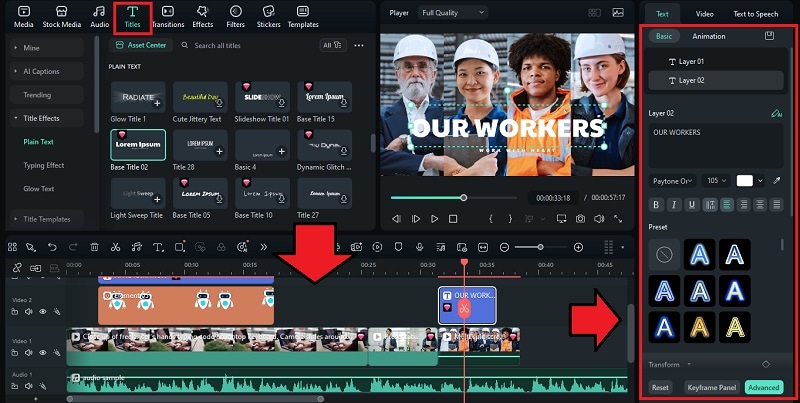 add text overlays to pitch video