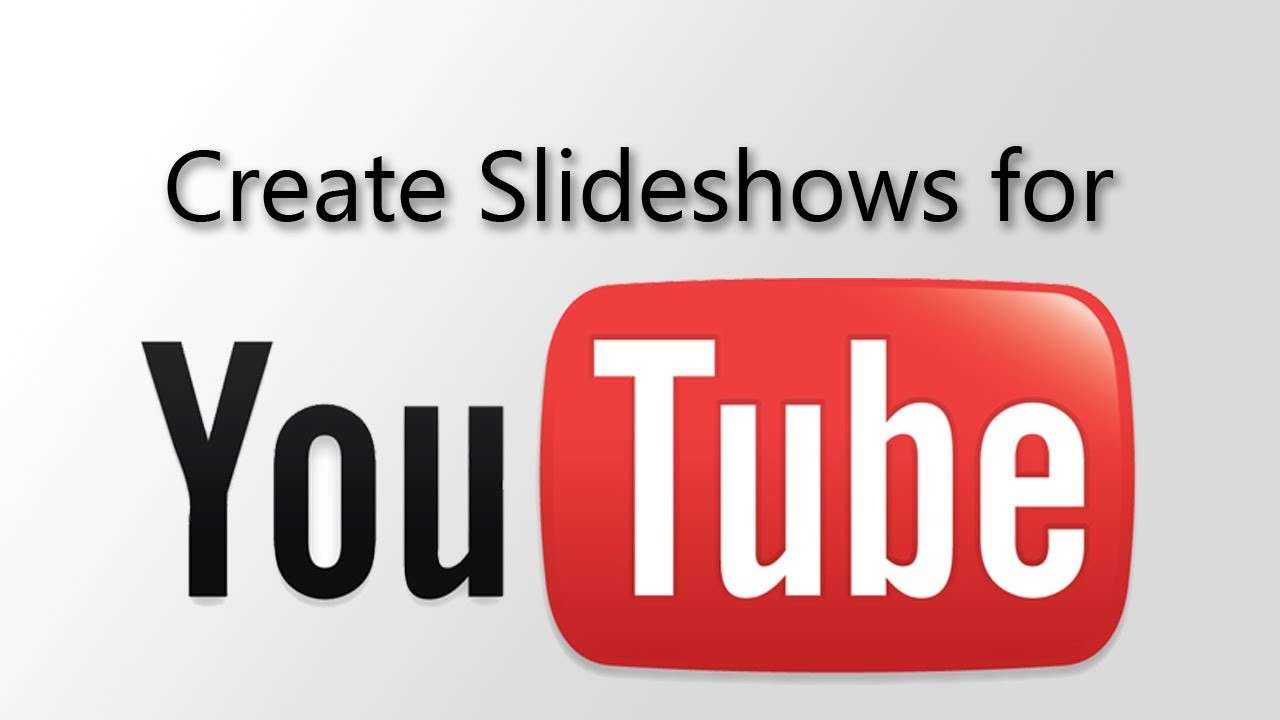 create youtube slideshow