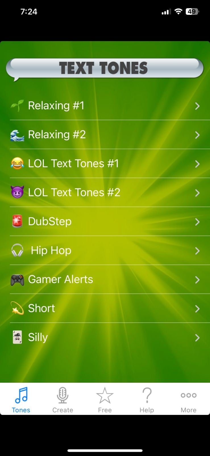 new text tones notification