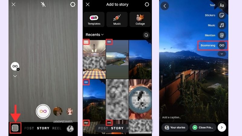 import video to boomerang