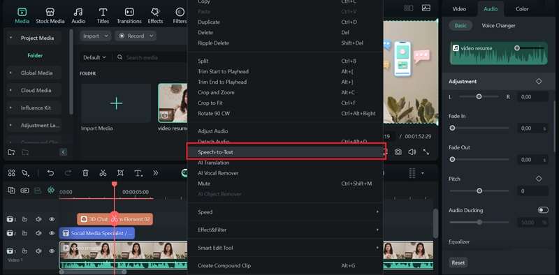 add subtitle with stt