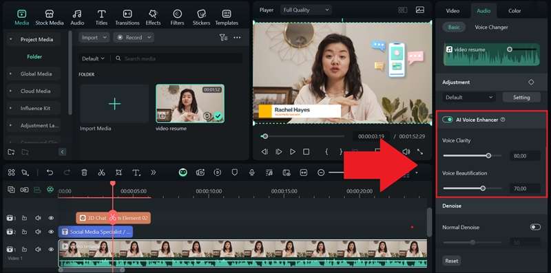 activate ai voice enhancer