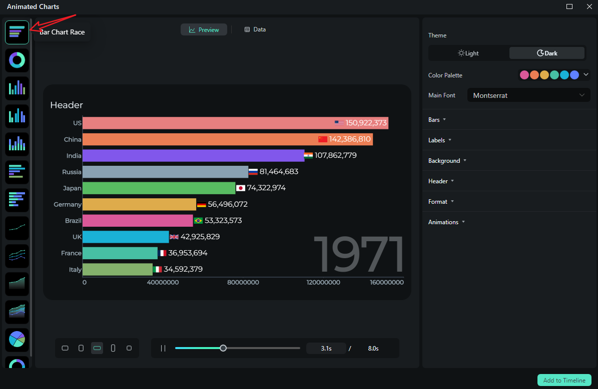 pick a bar chart race template