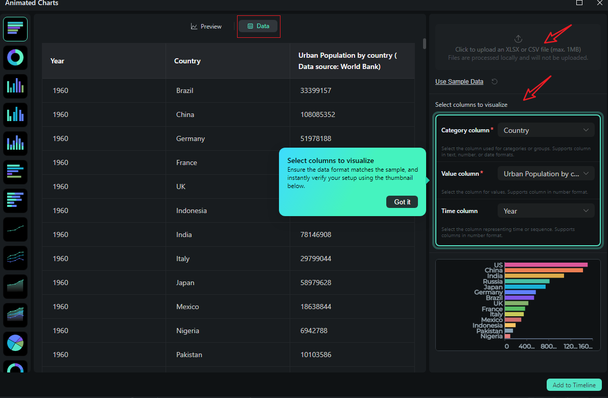 edit the source data
