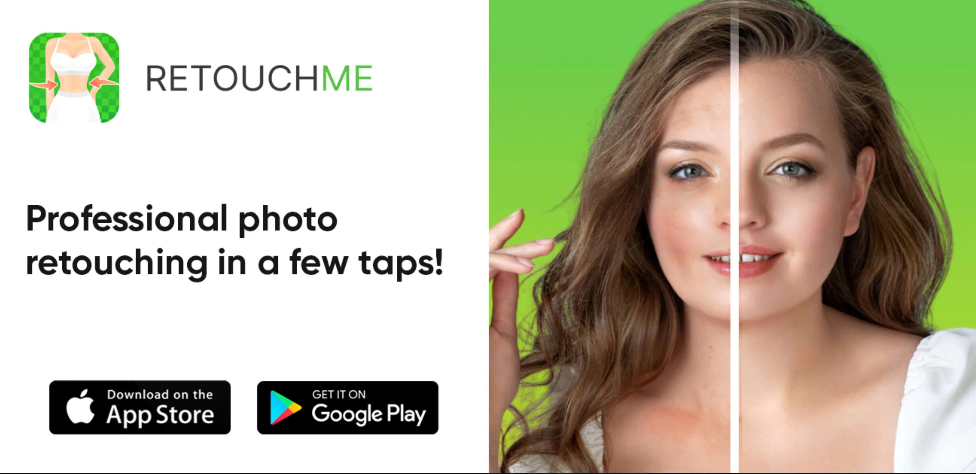 make face slimmer with retouchme