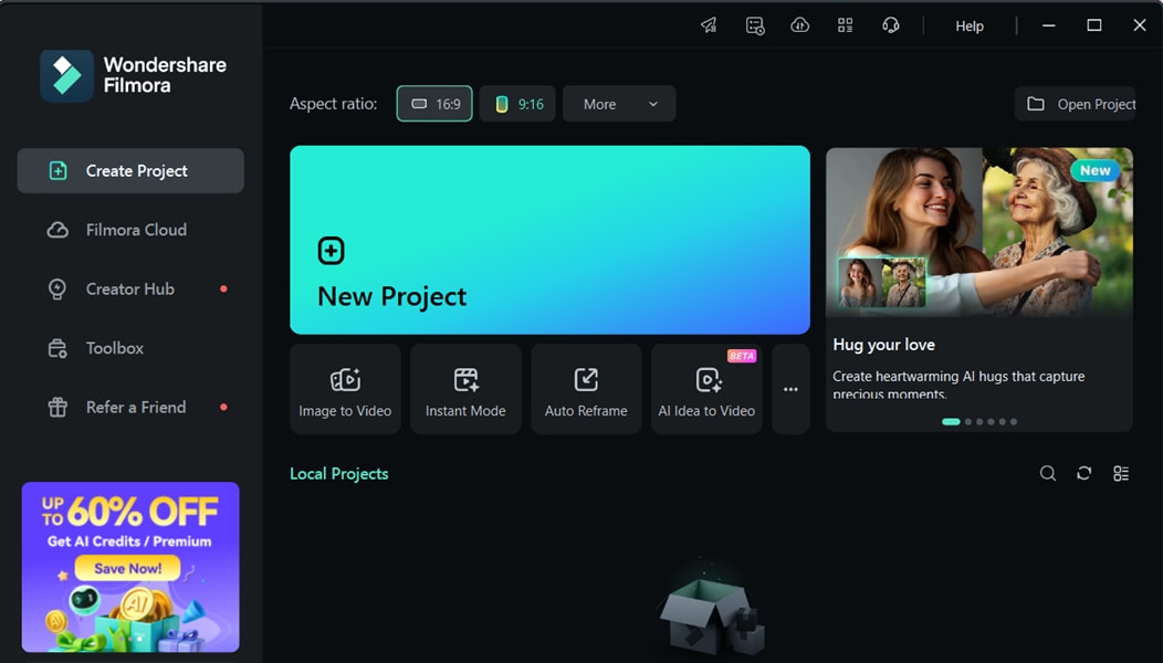 create new project