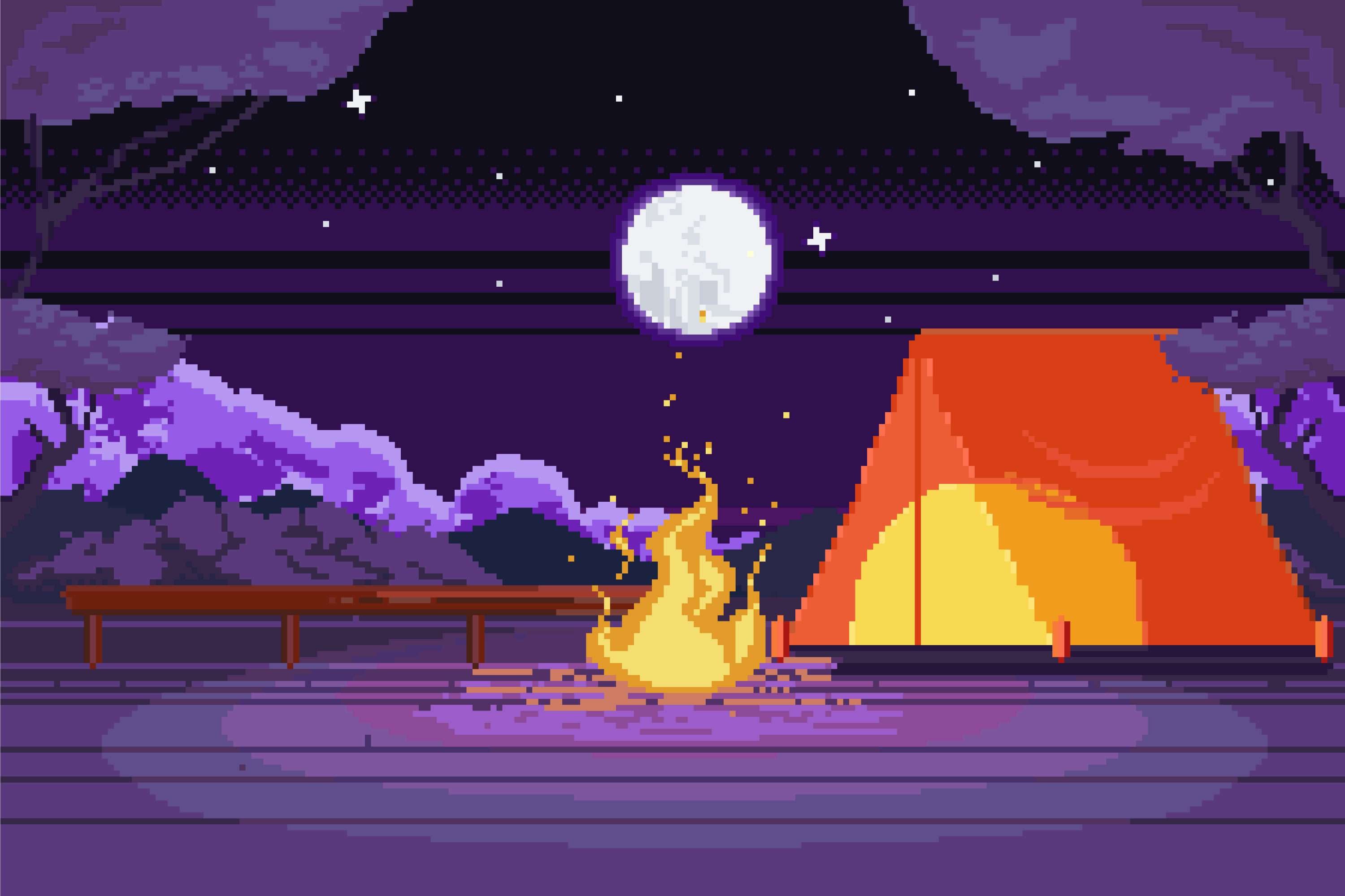 pixel art background
