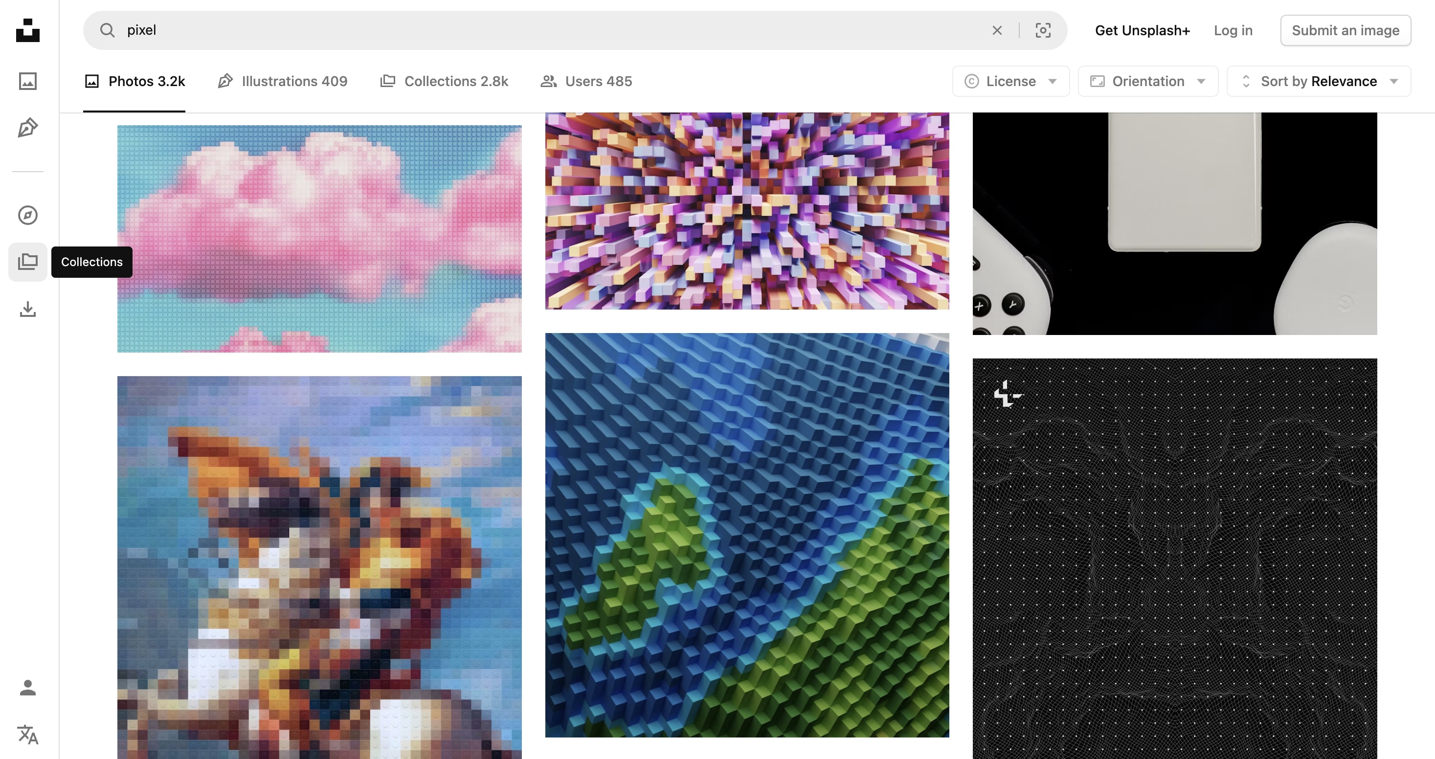 unsplash pixel art background