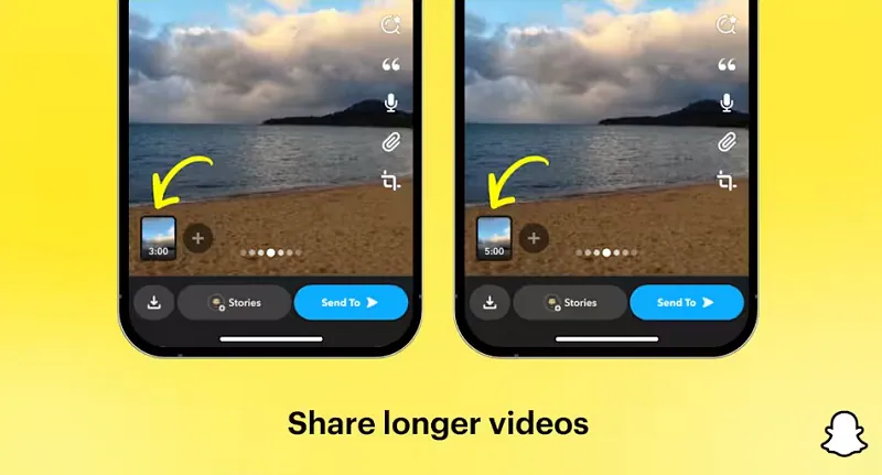 make snapchat video longer by multisnap