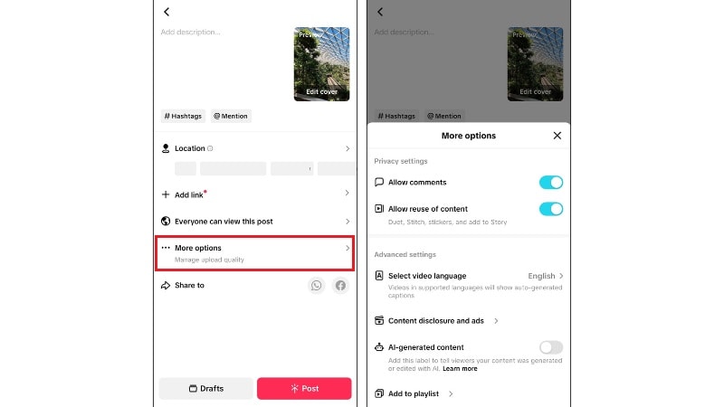 preview and finalize your video