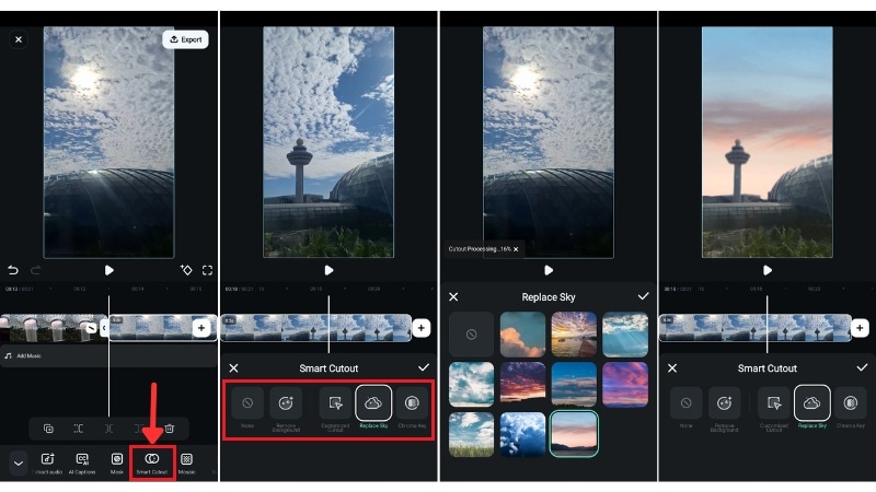 use smart cutout feature