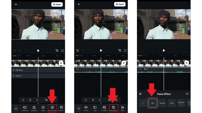 add man voice effects