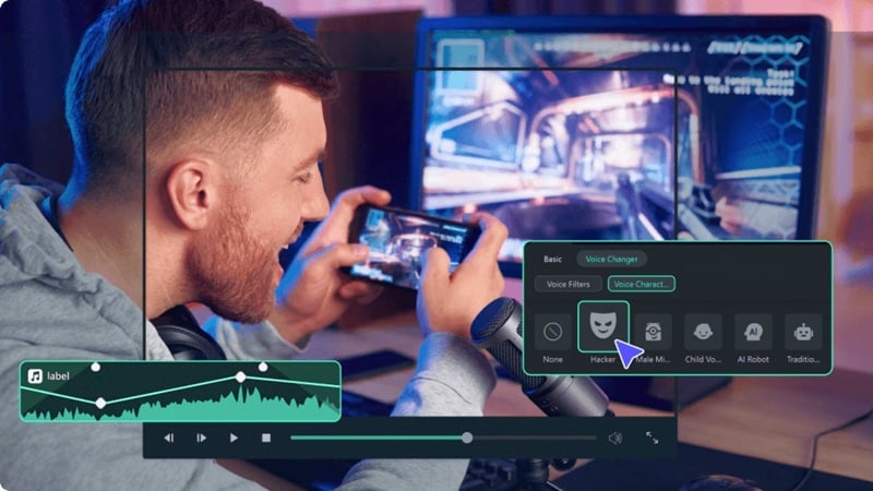 filmora ai voice changer feature