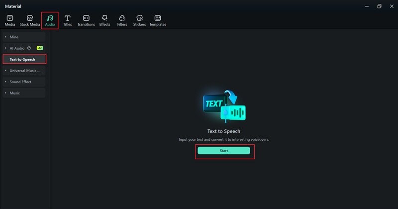 find the text to speech feature