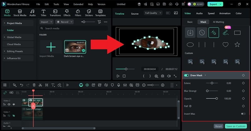 use the pen to draw masking