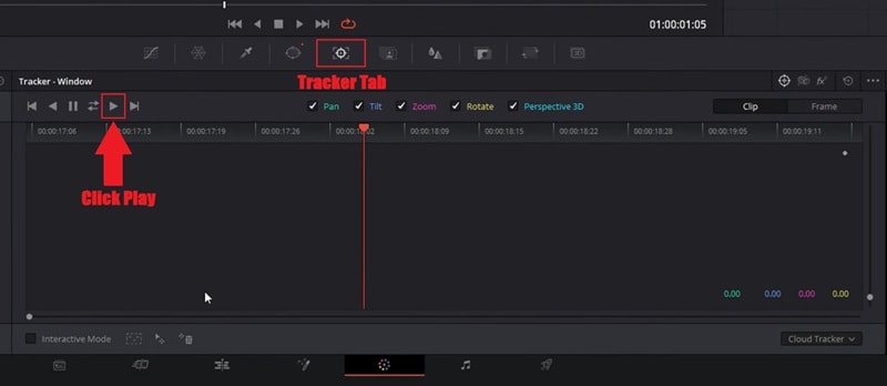 use the tracker tab for tracking