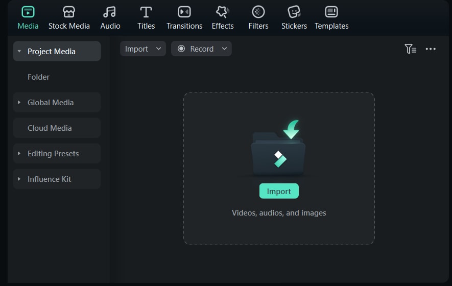 import clips to filmora
