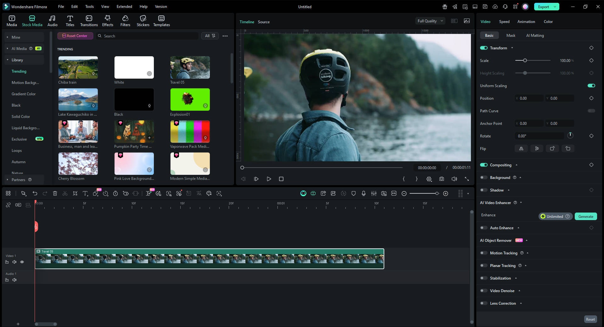 Filmora Add Media to Timeline
