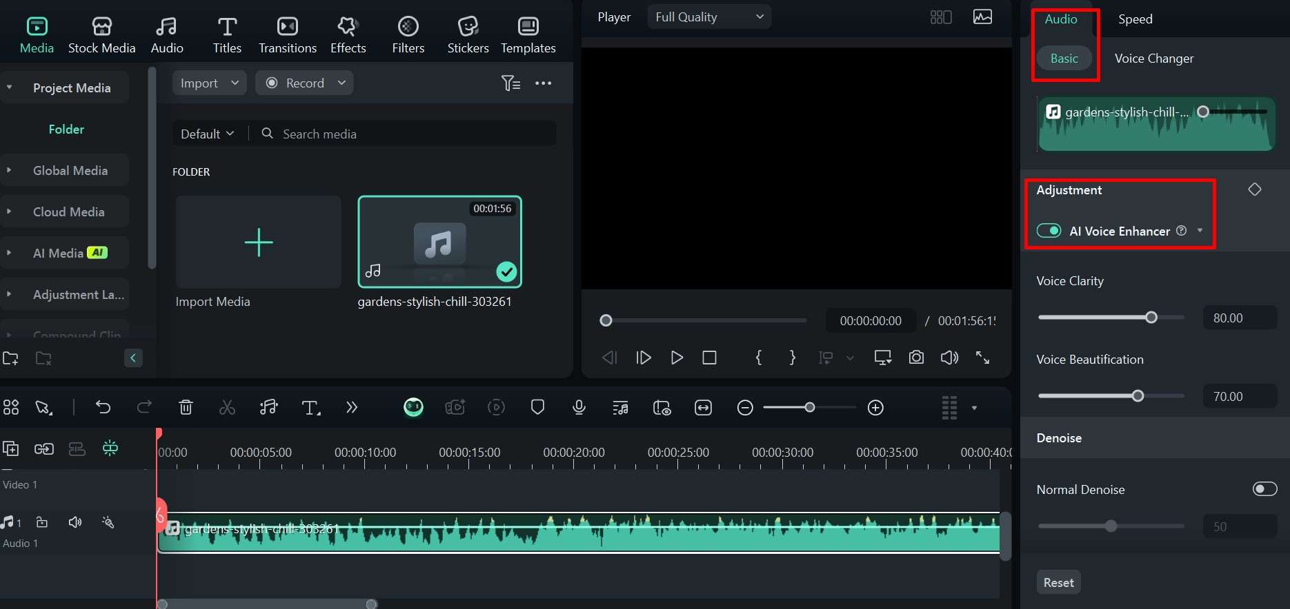 filmora ai voice enhancer