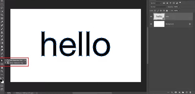 pick the vector tool