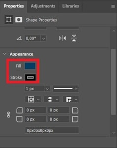 set the fill and stroke