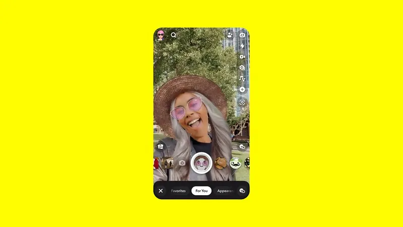 use snapchat lenses before posting