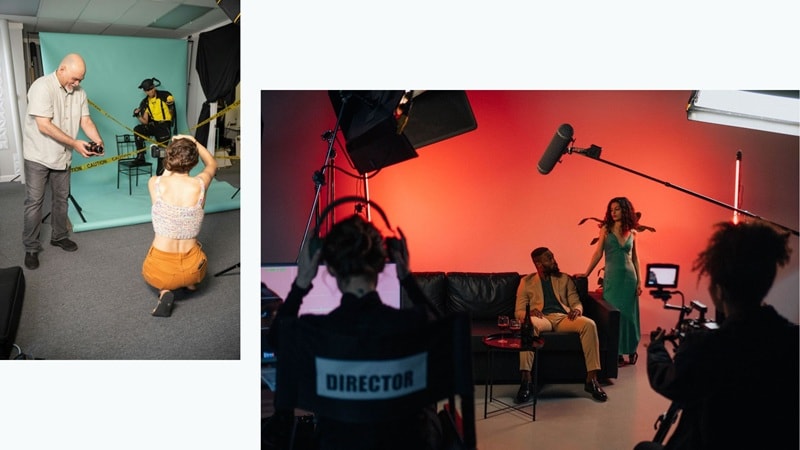 upload behind the scenes footage