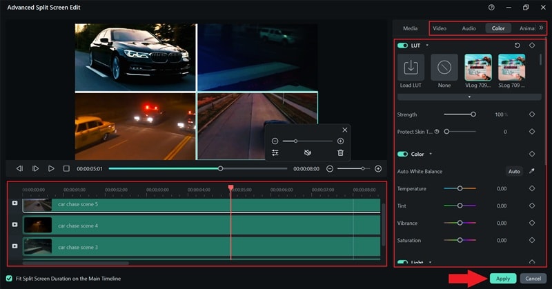 adjust your clips and apply changes