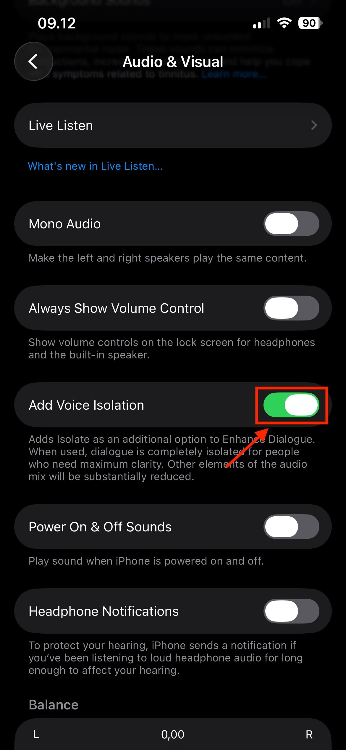 add voice isolation